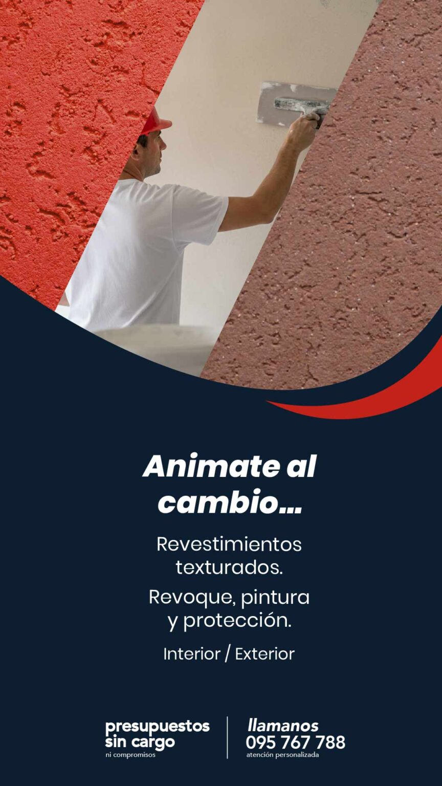 revestimientos texturados para muros y paredes, exterior e interior. Arteyesa, Montevideo