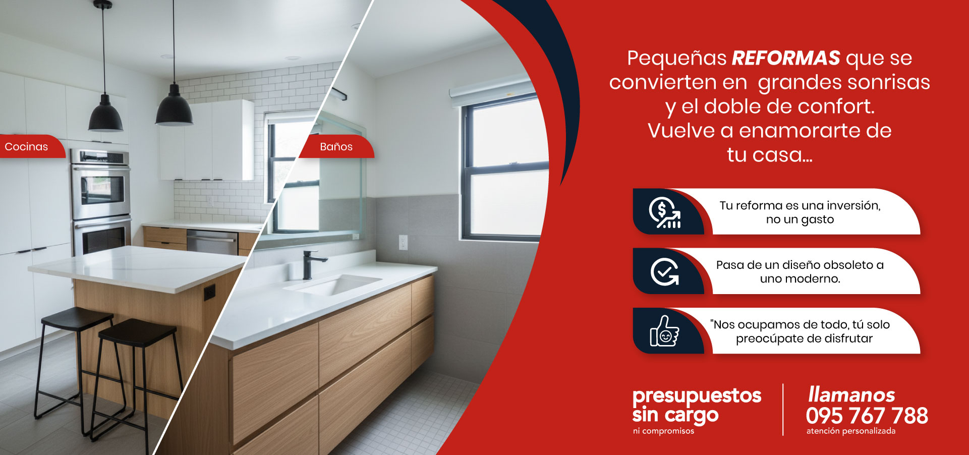 reformas de baños y cocinas en Montevideo, canelones, parque del plata, uruguay