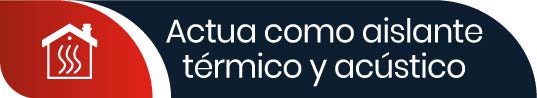 La ecopiedra actua como aislante térmico y acústico